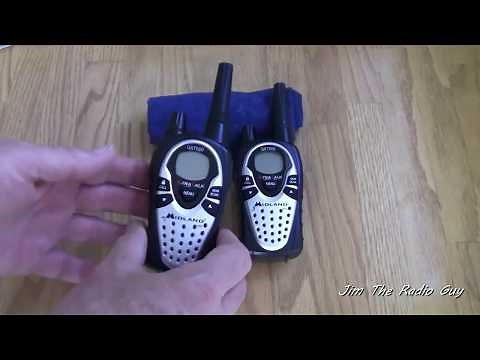 How to setup Privacy Codes Midland GXT GMRS walkie talkies