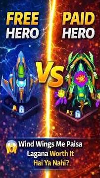 😱 “Free Hero Ya Paid Hero? Galat Choice = Loss ❌ |#gaming #nsology #windwings #shorts #trending