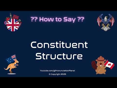 📚 🏗️ How to Pronounce Constituent Structure? (CORRECTLY) | Pronunciation Planet