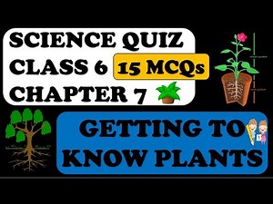 Getting to know plants: Class 6 Science chapter 7 MCQ : MANISHA PARIHAR