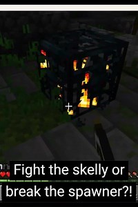 Stranded Grandma vs Double Spawner Disaster! 💎⚔️ #minecraftshorts #minecraft