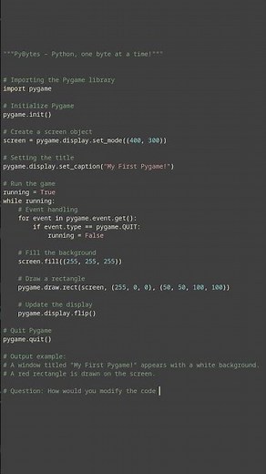 game development with pygame #python #showcase
