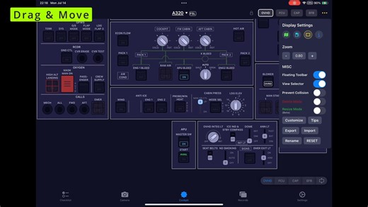 SimFly Pad 自定义面板功能演示