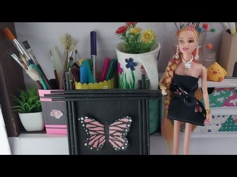 How to making doll clothe with waste clothes | doll DIY | barbie doll