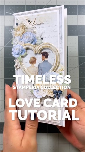 8.6K views · 74 reactions | www.stamperia.com Fall in love, one petal, one paper, one detail at a time… Timeless is your invitation to craft with heart.  video by Farrel Tailor #RomanticVibes #StamperiaTimeless #CraftWithEmotion #BluePalette #CreativeSoul #JournalingJoy | Stamperia | Facebook