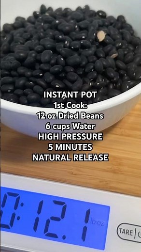 Dried Beans Cooked in 1 hour NO SOAKING!! 🫘 #instantpot