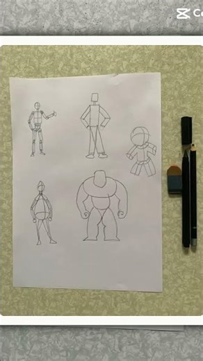 Effect on my traditional draw human_shape sketchbook