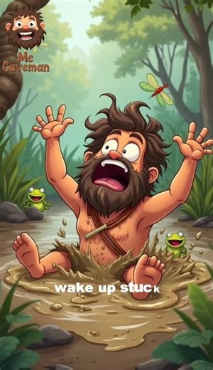 Caveman Try Sleep Trick… BUT Go Wrong! 😂 | Funny Shorts