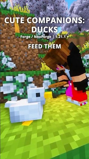 Now you can have a pet duck in Minecraft!