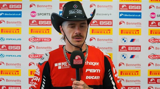 The front row reactions after the one 20 minute Bandero Cafe Shootout Qualifying session at Donington Park ahead of the four-race weekend in the Bennetts British Superbike Championship | British Superbike Championship