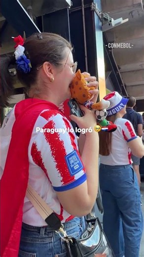 Su emoción es la de todo Paraguay 🥹🇵🇾 #CopaMundialFIFA