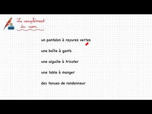 Le complément du nom