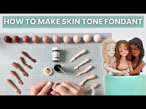 How To Make Skin Tone Fondant Tutorial | Beginner Fondant Figures