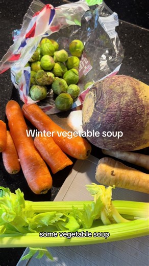 Made a lovely pan full of vegetable soup, using mostly the veg I had left over from Xmas at 5p a bag! Some of it was a bit soft and the sprouts were looking a bit dodgy but after I’d peeled back a layer or two they were fine! I don’t like to use too many parsnips as they make the soup too sweet but the swede tends to balance them out. I add in a couple of potatoes as they give the soup a thicker texture. #soupseason #useyourveg #leftoverhacks #souprecipe #winterwarmer