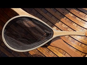 Handcrafted Wood Trout Fishing Net made in my Off Grid Workshop
