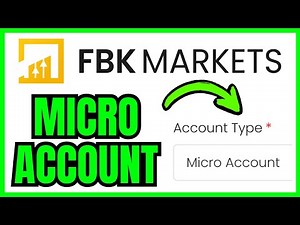 How To OPEN MICRO ACCOUNT On FBK Markets (QUICK & EASY) 2026