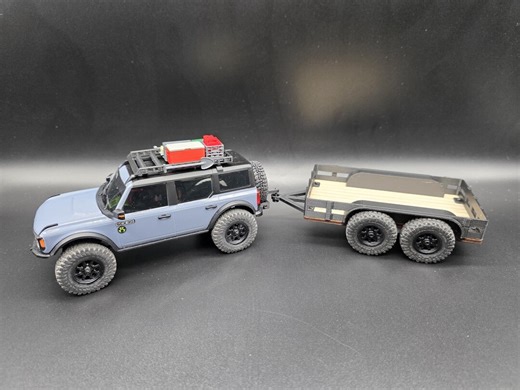 Double Axle Trailers for Axial SCX30 Bronco Jeep Red Cat 1/30 Scale Crawlers - Etsy