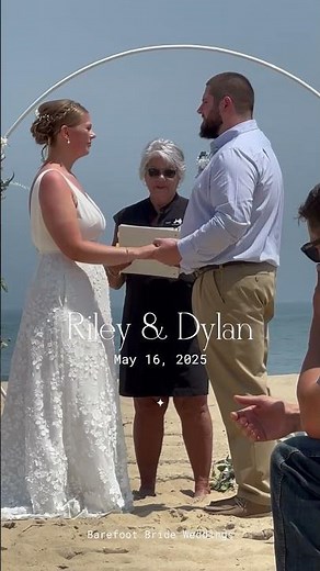 Ocean City, Maryland Beach wedding with Barefoot Bride weddings!