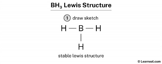 BH3 Lewis structure - Learnool