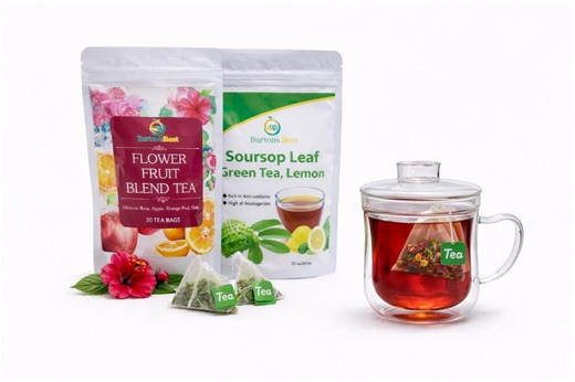 Tea Gift Set With Glass Cup, Hibiscus and Soursop Teas - Etsy
