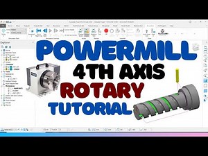 Delcam Powermill 4Th Axis Rotary Vmc Or Cnc Programming #powermill #delcam ‪@CADCAM_KANPUR‬