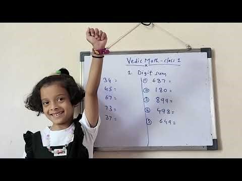 How to Find Digit Sum of Any Number | 6-Year-Old Kavya Teaches Vedic Math | lesson 1