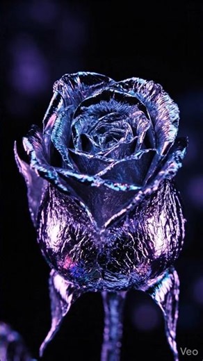 Liquid Silver Rose | Neon Bloom - Aetheria Flow #shorts