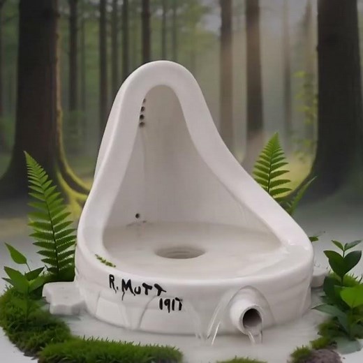 예술_상상_뒤샹 숲에서 샘을 찾았다 #뒤샹 #Duchamp #샘 #변기 #상상 #ai