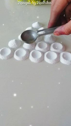 27K views | Basic Rangoli Designs Ideas❤How to do this #radhikacreation #Rangoli #rangolidesigns #radhikasaini #rangoliideas #Trickrangoli | Rangoli Designs by Radhika | Facebook