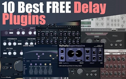 Top 10 FREE Delay Plugins For Musicians 2025 (VST, AU, AAX)
