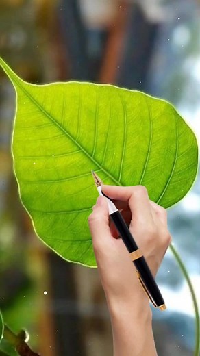 Drawing on Leaves: Artistic Exploration of Nature
