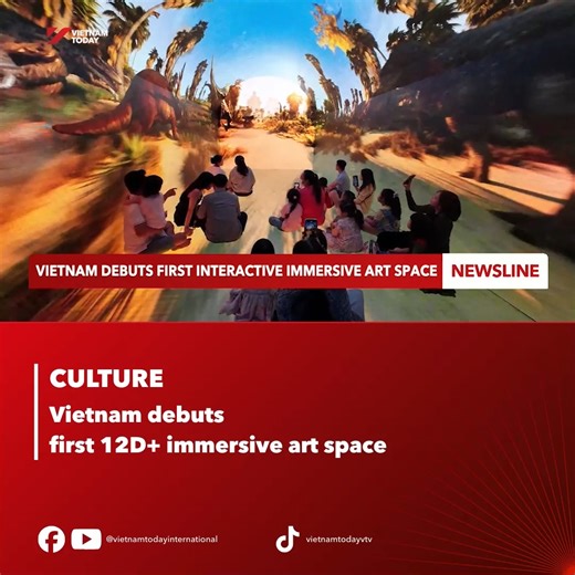 For the first time in Vietnam, a large-scale, multi-sensory art and entertainment complex has opened in Ho Chi Minh City. As Vietnam's first full-room 12D immersive experience, it allows visitors to step inside the artwork, touch the story, and engage with the narrative using all their senses. #immersive #interactiveartspace #international #HCMC #Vietnamtoday | Vietnam Today