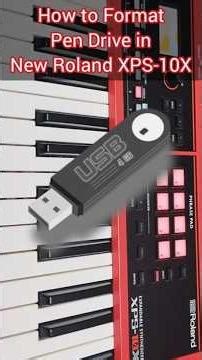 Roland XPS-10X || Pen Drive Formatting #Roland XPS10X