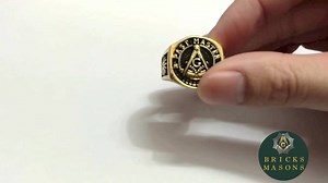 Past Master Collection Ring Get yours here: https://bricksmasons.com/products/past-master-masonic-signet-ring | Bricks Masons
