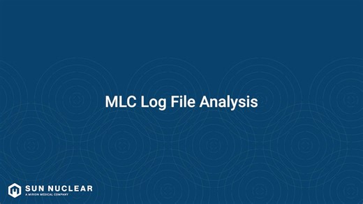 SunCHECK - MLC Log File Analysis
