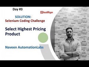 #Day 3 - Solution - Selenium Coding Challenge