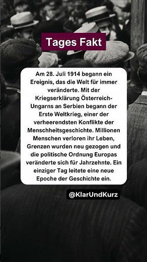 Der Tag, der die Welt veränderte. #tagesfakt