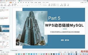WPS动态链接MySQL