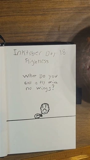 inktober day 18 flightless #art #drawing #draw #inktober2026 #sketch #artist #sketchbook