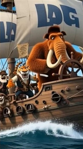 “Pirate ☠️☠️ Friends vs. Giant Snake: Stranded on the Island”#pirates #ocean 3DAnimation #PixarStyle