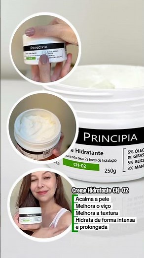 Creme Hidratante CH-02 Principia + Cupom de desconto Principia