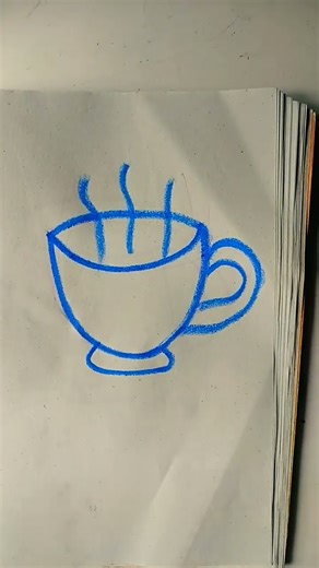 Cup 🍵 plate Drawing step by step #Simple Cup 🍵 plate Drawing easy kids #shorts #art #viral #Cupplate