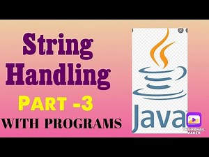 CH-7 | STRING HANDLING |PART-3| ICSE CLASS X