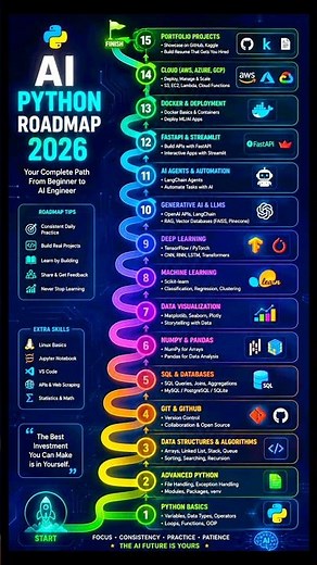 Ai Python Roadmap for Beginners 2026 🐍 Learn Python Programming Step-by-Step" #aipython #missionadda