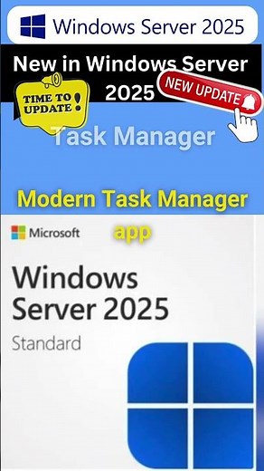 Modern Task Manager in Windows Server 2025 #WindowsServer2025 #TaskManager #PerformanceMonitoring