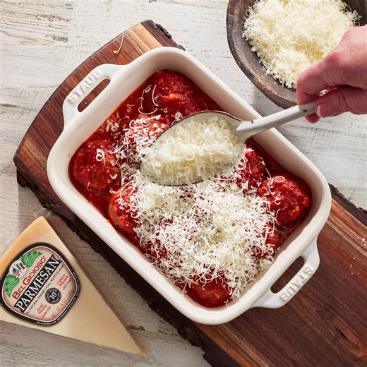 Make your meatballs extra special and delicious, with a topping of our award winning Parmesan. | BelGioioso Cheese