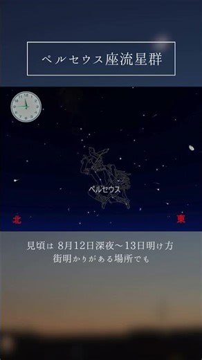 【2025年8月の天文現象】ペルセウス座流星群 #shorts