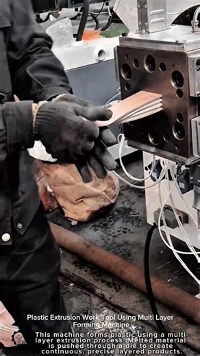 Plastic Extrusion Work Tool Using Multi Layer Forming Machine #worktool