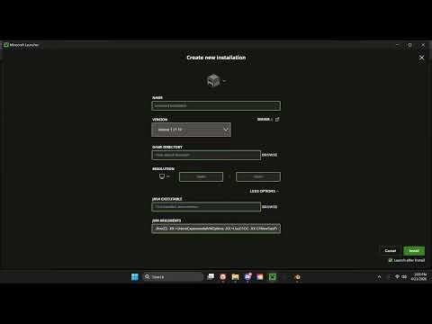 Minecraft Launcher - Allocate Memory [New Installation]
