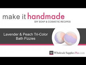 How to Make Lavender and Peach Bath Fizzies {Make It Handmade}
